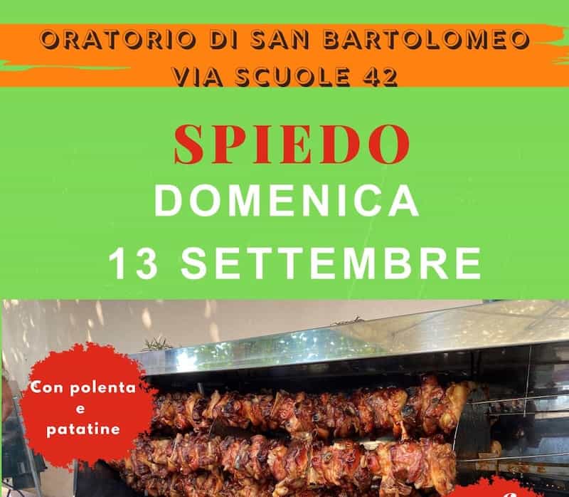 Spiedo in oratorio